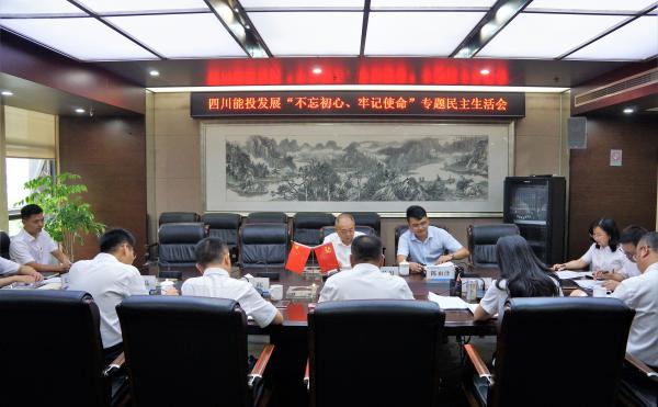 四川能投發(fā)展黨委召開“不忘初心、牢記使命”專...